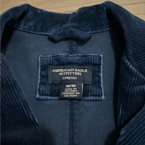 American Eagle Corduroy Navy Women’s patchwork blazer. Medium - Picture 5 of 8